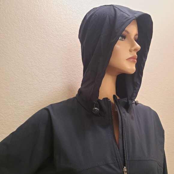 NEW! SWEATY BETTY FAST TRACK RUNNING JACKET HOODED REFLECTIVE STRETCH sz S - Picture 7 of 9